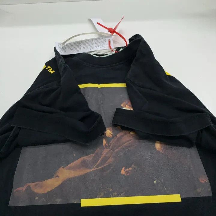 Off-White OFF-WHITE Religious Print Short Sleeve Tee 0079 Size US XS / EU 42 / 0 - 6 Thumbnail