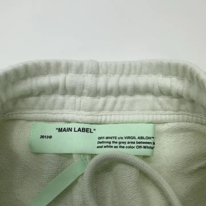 Off-White Off-White SS19 White Graphic Athletic Shorts 0079 Size US 26 / EU 42 - 3 Thumbnail