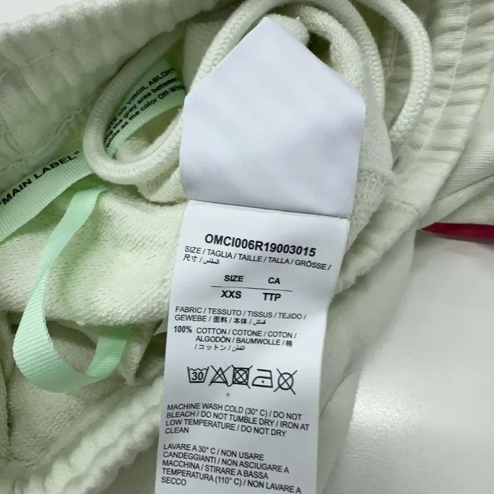Off-White Off-White SS19 White Graphic Athletic Shorts 0079 Size US 26 / EU 42 - 4 Thumbnail