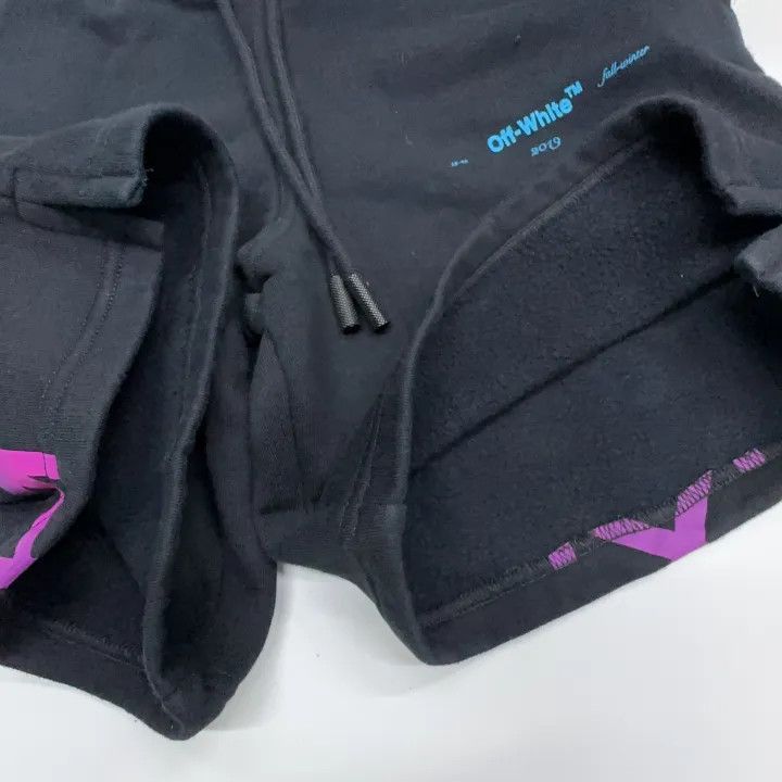 Off-White Off-White Logo Print Black Shorts 0079 Size US 26 / EU 42 - 6 Thumbnail