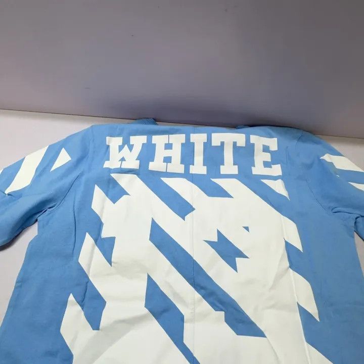Off-White OFF-WHITE Blue Long Sleeve Striped T-Shirt 0079 Size US S / EU 44-46 / 1 - 7 Thumbnail
