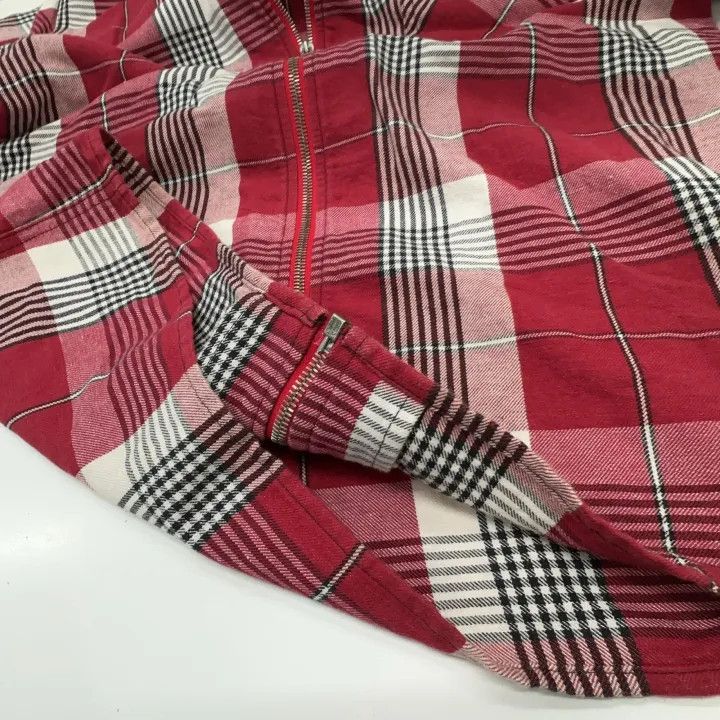 Off-White Off-White Red Plaid Zip-Up Shirt 0079 Size US M / EU 48-50 / 2 - 7 Thumbnail