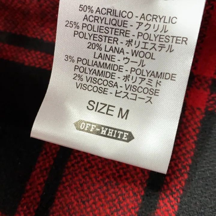 Off-White OFF-WHITE Red Plaid Button-Up Shirt for All 0079 Size US M / EU 48-50 / 2 - 6 Thumbnail