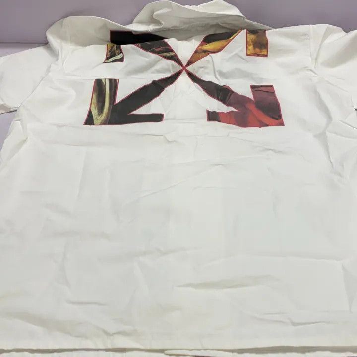 Off-White Off-White SS21 Caravaggio Holiday Short Sleeve Shirt 0079 Size US S / EU 44-46 / 1 - 14 Thumbnail