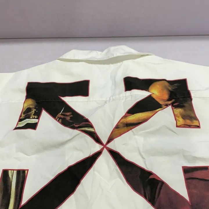 Off-White Off-White SS21 Caravaggio Holiday Short Sleeve Shirt 0079 Size US S / EU 44-46 / 1 - 5 Thumbnail