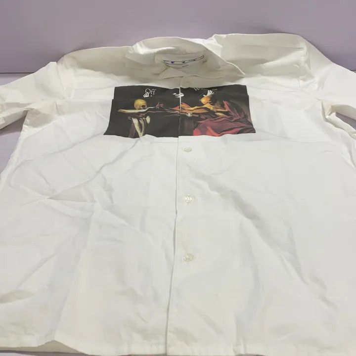 Off-White Off-White SS21 Caravaggio Holiday Short Sleeve Shirt 0079 Size US S / EU 44-46 / 1 - 11 Thumbnail