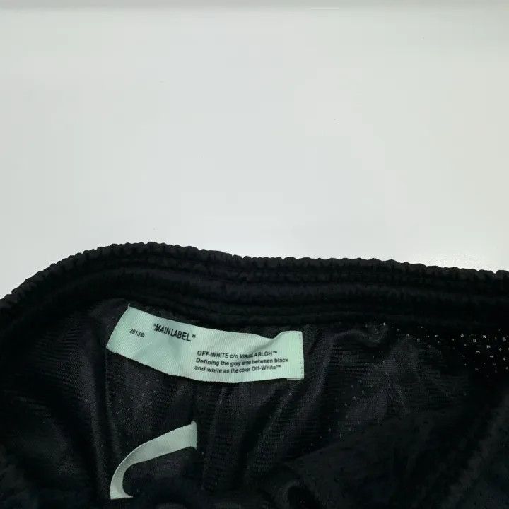 Off-White OFF-WHITE Diag Stencil Black Mesh Shorts 0079 Size US 26 / EU 42 - 4 Thumbnail