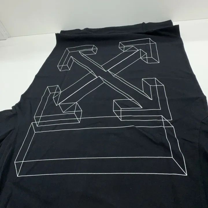 Off-White OFF-WHITE Black Loose Fit Cotton Tee 0079 Size US XS / EU 42 / 0 - 7 Thumbnail