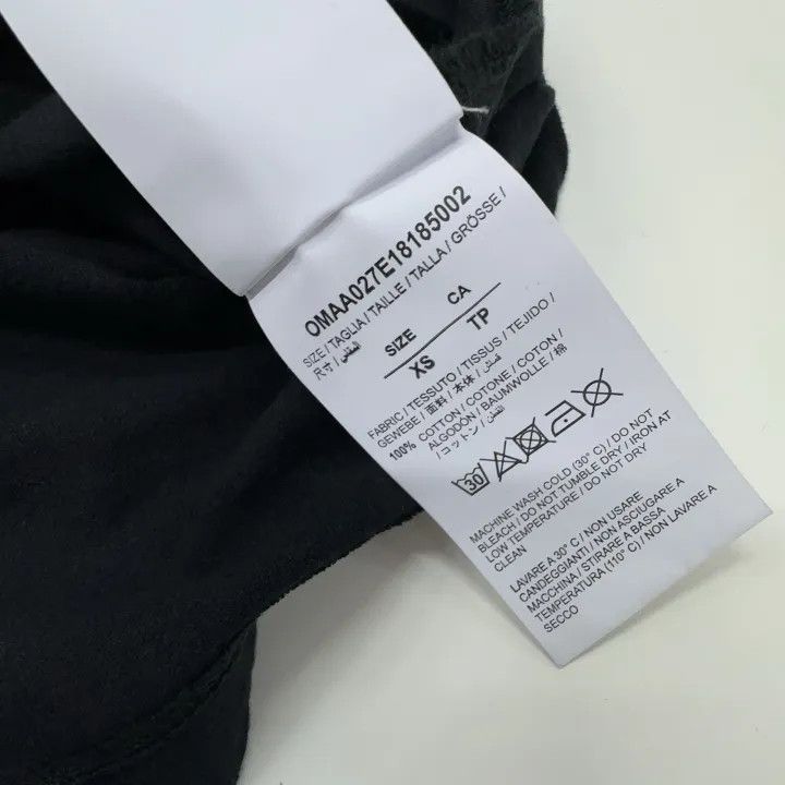 Off-White OFF-WHITE Black Loose Fit Cotton Tee 0079 Size US XS / EU 42 / 0 - 5 Thumbnail