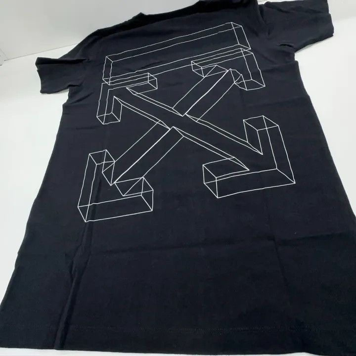 Off-White OFF-WHITE Black Loose Fit Cotton Tee 0079 Size US XS / EU 42 / 0 - 9 Thumbnail
