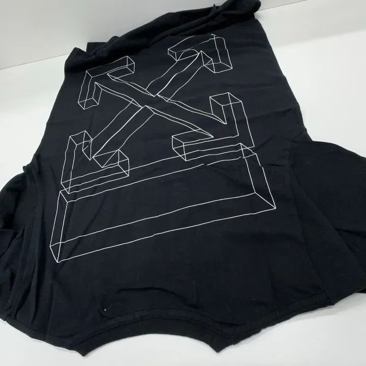 Off-White OFF-WHITE Black Loose Fit Cotton Tee 0079 Size US XS / EU 42 / 0 - 3 Thumbnail