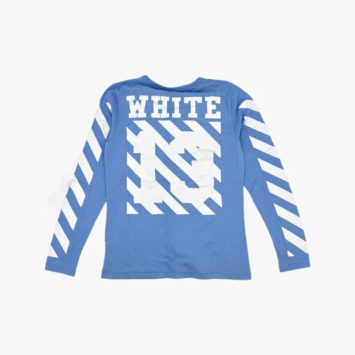 Off-White OFF-WHITE C/O Long Sleeve Striped T-Shirt 0079 Size US S / EU 44-46 / 1 - 3 Thumbnail