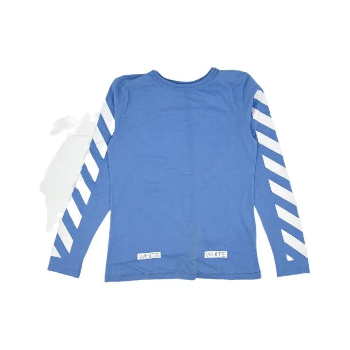 Off-White OFF-WHITE C/O Long Sleeve Striped T-Shirt 0079 Size US S / EU 44-46 / 1 - 2 Thumbnail