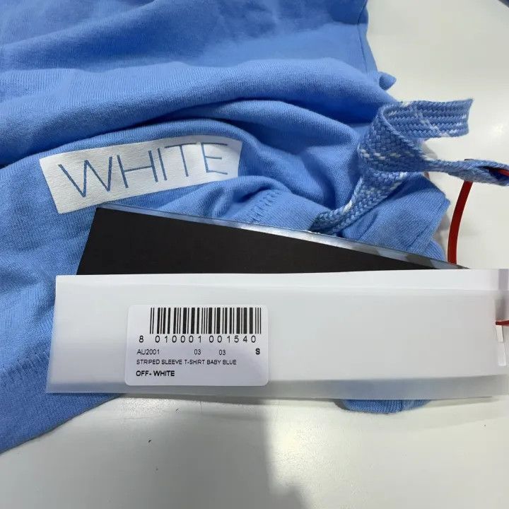 Off-White OFF-WHITE C/O Long Sleeve Striped T-Shirt 0079 Size US S / EU 44-46 / 1 - 6 Thumbnail