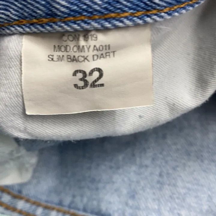 Off-White OFF-WHITE Distressed Light Blue Denim Jeans 0079 Size US 32 / EU 48 - 4 Thumbnail