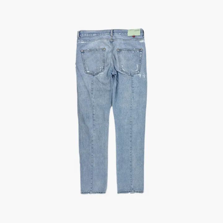 Off-White OFF-WHITE Distressed Light Blue Denim Jeans 0079 Size US 32 / EU 48 - 3 Thumbnail