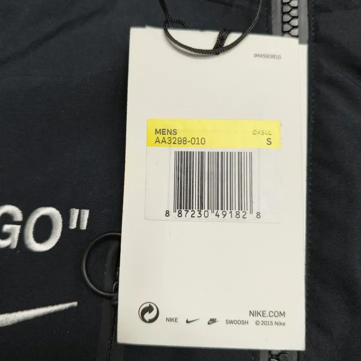 Off-White Nike x Off-White Black Men's Track Jacket 0079 Size US S / EU 44-46 / 1 - 12 Thumbnail