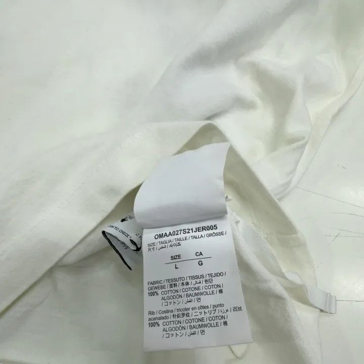 Off-White Off-White Casual Simple Round Neck T-Shirt 0079 Size US L / EU 52-54 / 3 - 4 Thumbnail