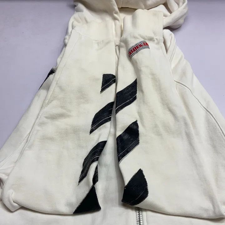 Off-White Off-White Black Arrow Zip Hoodie Sweatshirt 0079 Size US S / EU 44-46 / 1 - 13 Thumbnail
