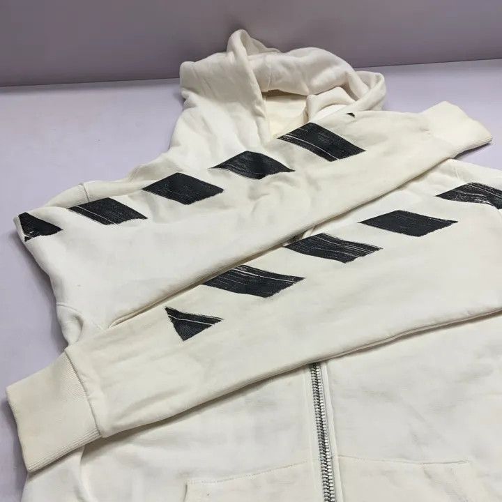 Off-White Off-White Black Arrow Zip Hoodie Sweatshirt 0079 Size US S / EU 44-46 / 1 - 14 Thumbnail