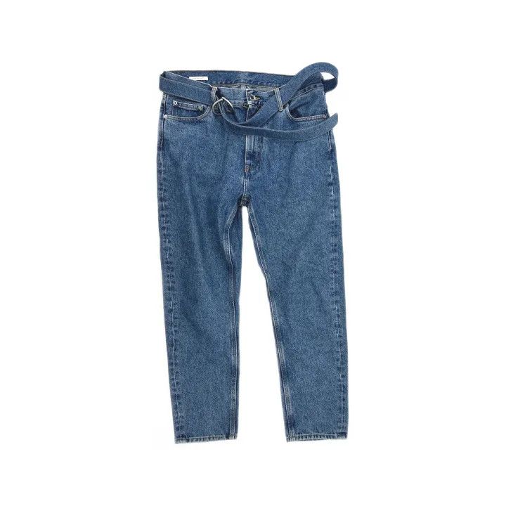 Off-White Off-White Classic Belted Straight Leg Jeans 0079 Size US 33 - 2 Thumbnail