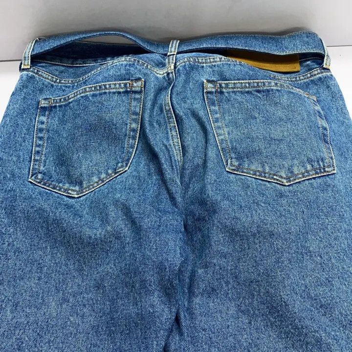 Off-White Off-White Classic Belted Straight Leg Jeans 0079 Size US 33 - 6 Thumbnail