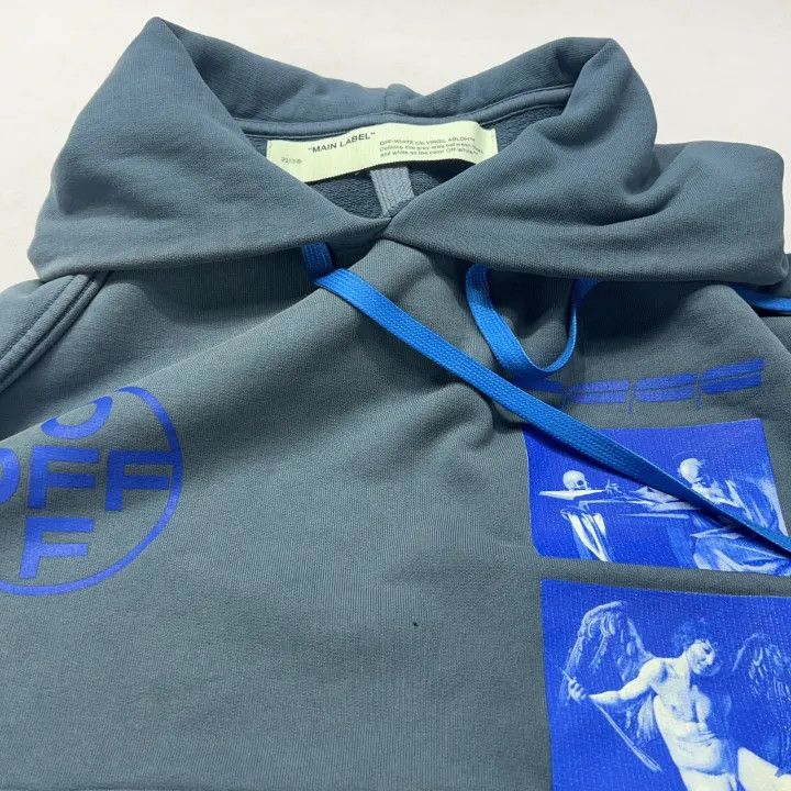 Off-White Off-White Religious Art Drawstring Hoodie 0079 Size US XXS / EU 40 - 6 Thumbnail