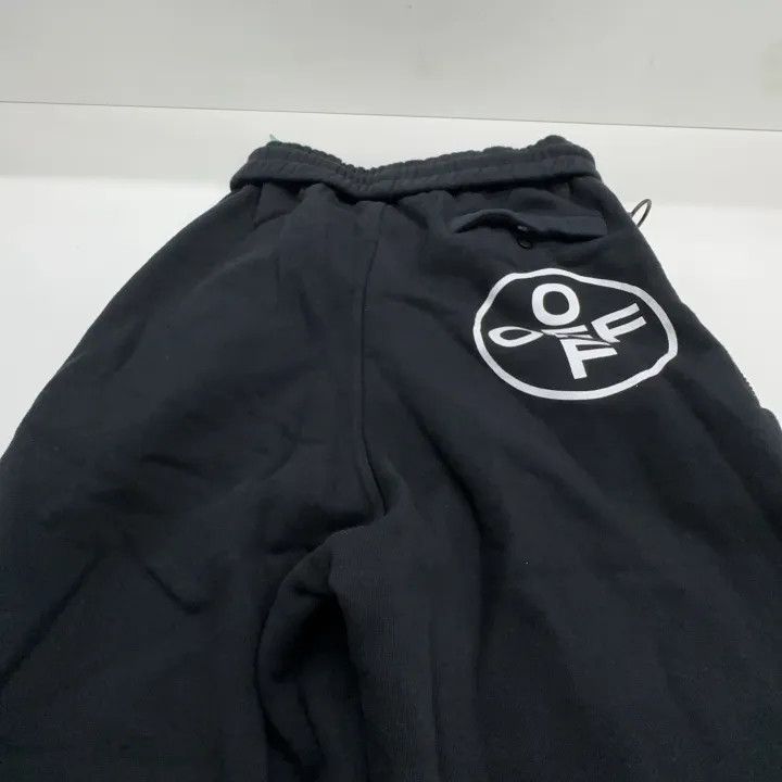 Off-White Off-White Black Drawstring Fleece Joggers 0079 Size US 26 / EU 42 - 5 Thumbnail