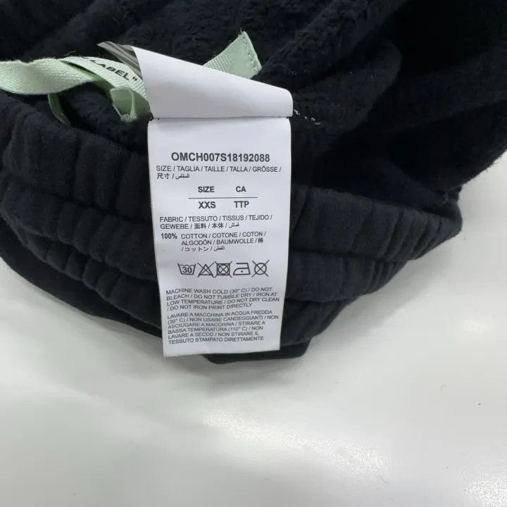 Off-White Off-White Black Drawstring Fleece Joggers 0079 Size US 26 / EU 42 - 3 Thumbnail