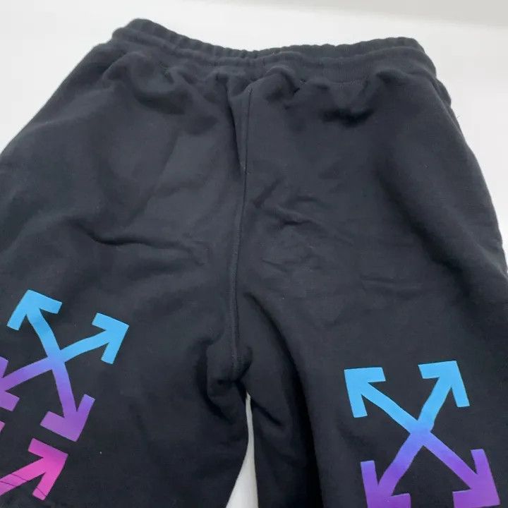 Off-White Off-White Logo Print Black Shorts 0079 Size US 26 / EU 42 - 4 Thumbnail