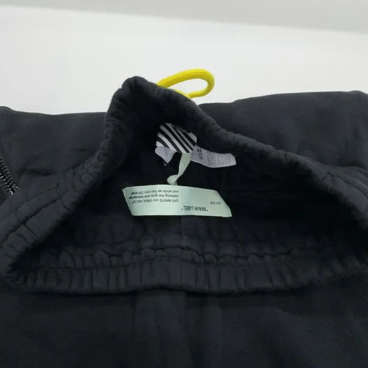 Off-White Off-White Drawstring Fleece Joggers in Black 0079 Size US 26 / EU 42 - 5 Thumbnail