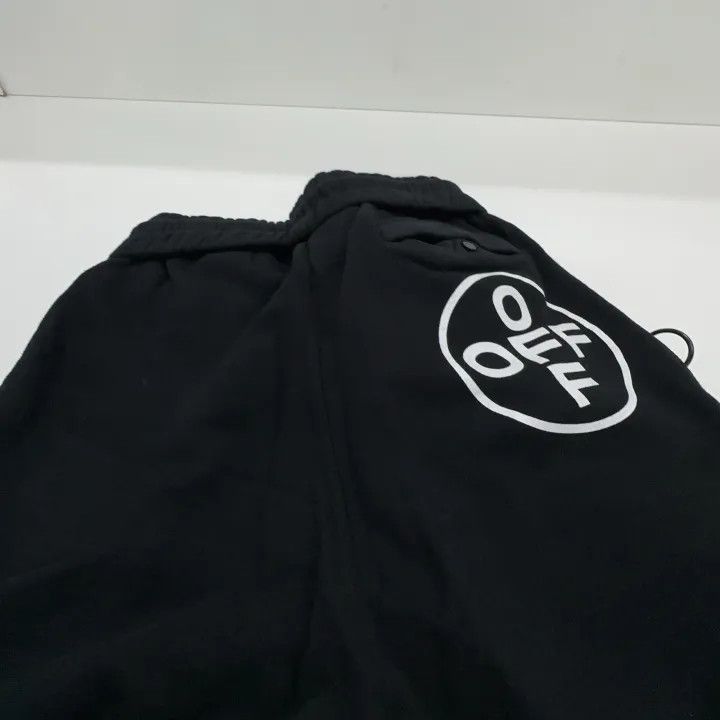 Off-White Off-White Drawstring Fleece Joggers in Black 0079 Size US 26 / EU 42 - 4 Thumbnail