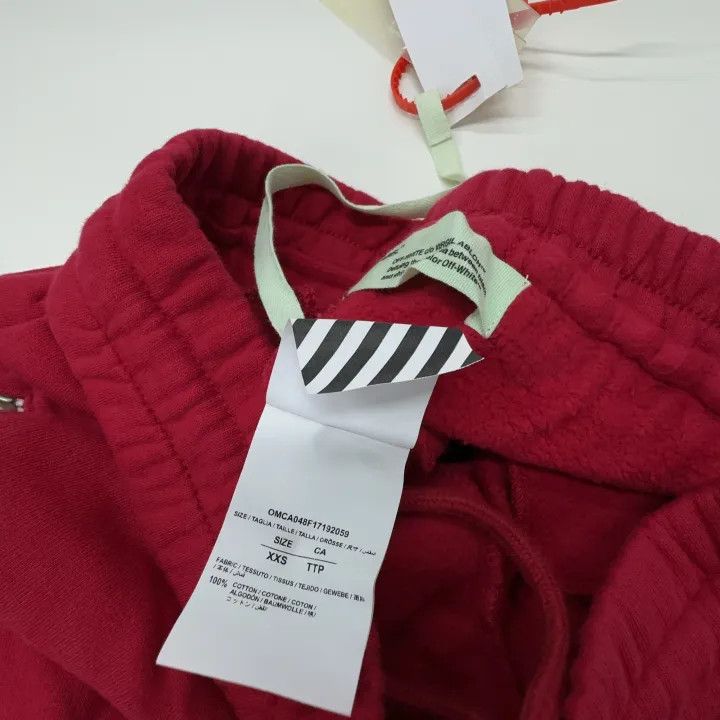 Off-White Off-White Red Logo Print Joggers 0079 Size US 26 / EU 42 - 4 Thumbnail