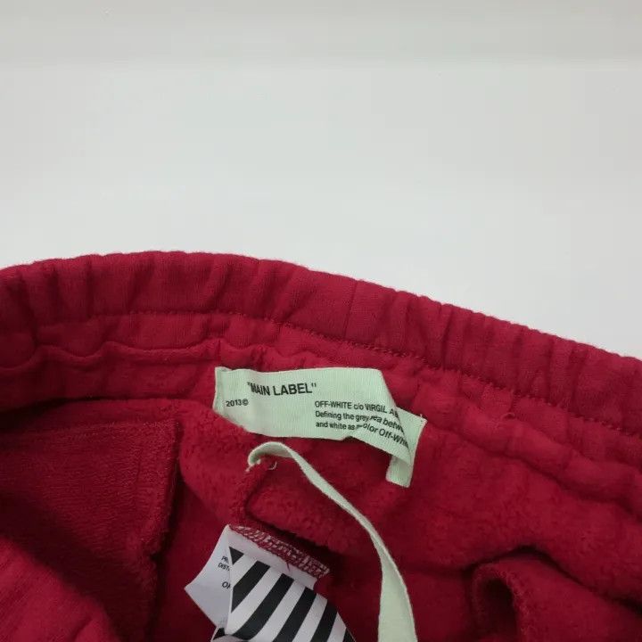 Off-White Off-White Red Logo Print Joggers 0079 Size US 26 / EU 42 - 3 Thumbnail