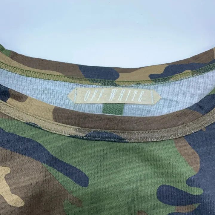 Off-White Off-White Camouflage Red Velvet Short Sleeve T-Shirt 0079 Size US XL / EU 56 / 4 - 4 Thumbnail