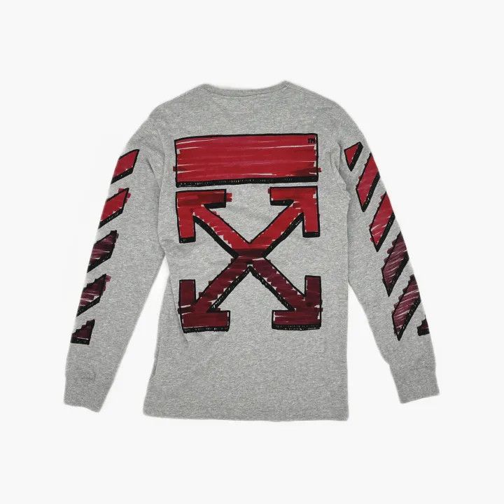 Off-White Off-White Men's Long Sleeve Knit T-Shirt 0079 Size US S / EU 44-46 / 1 - 3 Thumbnail