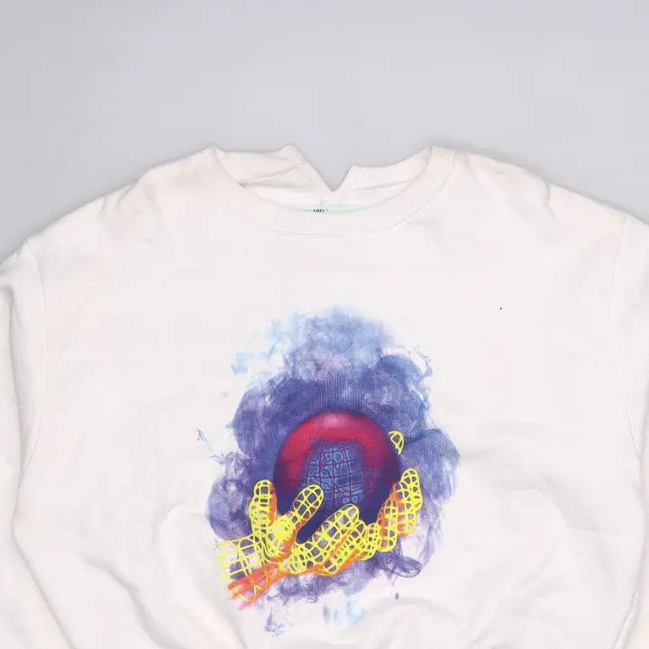 Off-White Off-White SS23 Graphic Print Long Sleeve Sweatshirt 0079 Size US L / EU 52-54 / 3 - 3 Thumbnail