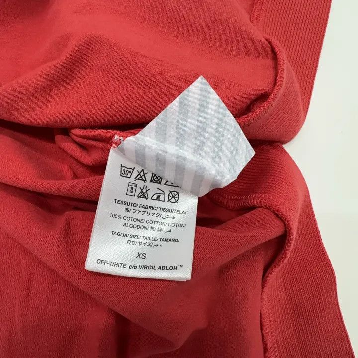 Off-White Off-White Red Short Sleeve T-Shirt 0079 Size US XS / EU 42 / 0 - 2 Thumbnail