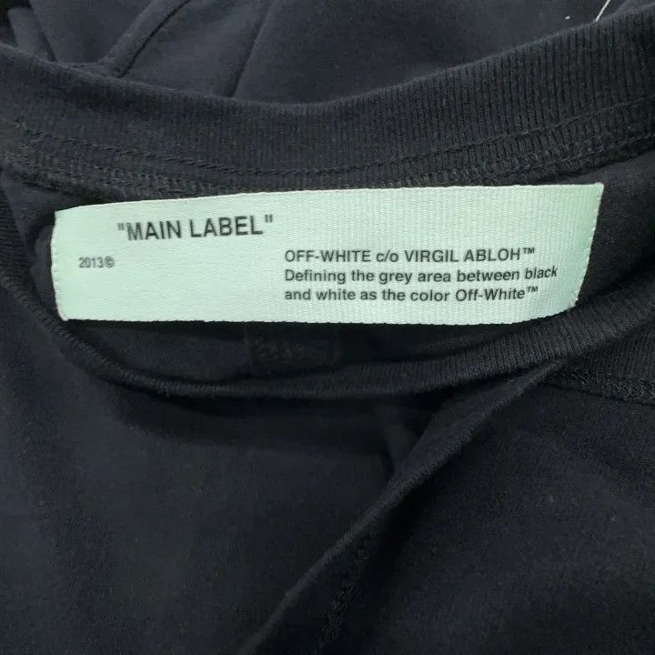 Off-White Loose Fit Black Cotton T-Shirt 0079