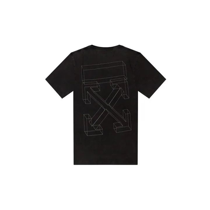 Off-White Loose Fit Black Cotton T-Shirt 0079