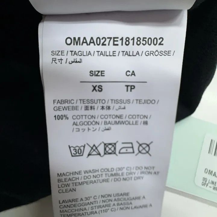 Off-White Loose Fit Black Cotton T-Shirt 0079