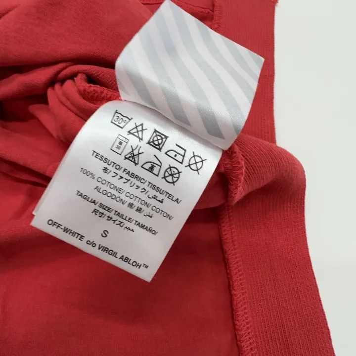 Off-White Off-White Red Short Sleeve T-Shirt 0079 Size US S / EU 44-46 / 1 - 2 Thumbnail