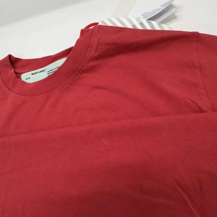 Off-White Off-White Red Short Sleeve T-Shirt 0079 Size US S / EU 44-46 / 1 - 6 Thumbnail