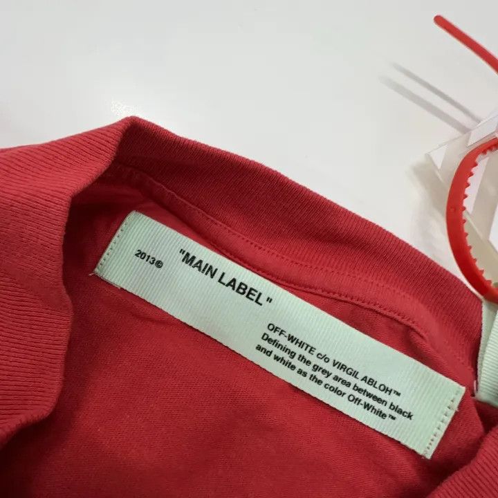 Off-White Off-White Red Short Sleeve T-Shirt 0079 Size US S / EU 44-46 / 1 - 3 Thumbnail