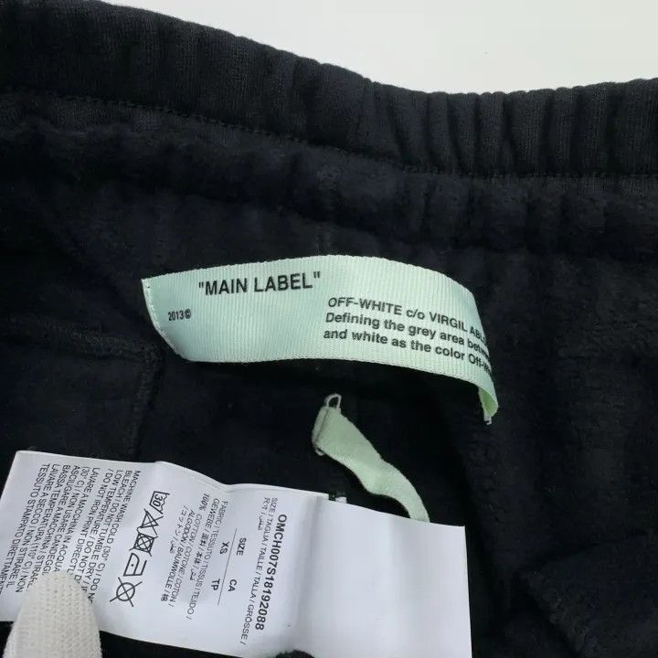 Off-White Off-White Black Logo Print Fleece Joggers 0079 Size US 26 / EU 42 - 3 Thumbnail