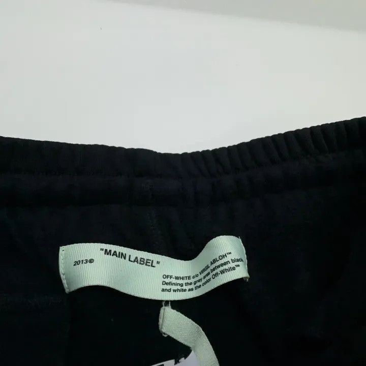 Off-White Off-White Black Logo Print Fleece Joggers 0079 Size US 26 / EU 42 - 2 Thumbnail