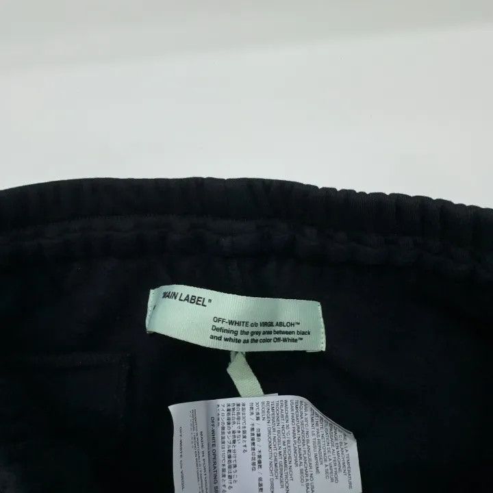 Off-White Off-White Black Letter Print Sweatpants 0079 Size US 26 / EU 42 - 3 Thumbnail