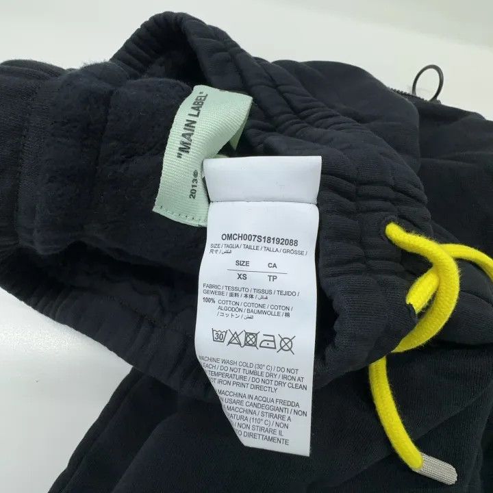 Off-White Off-White Black Letter Print Sweatpants 0079 Size US 26 / EU 42 - 4 Thumbnail