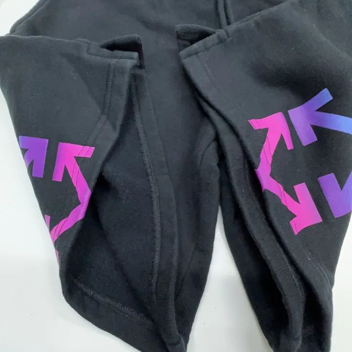 Off-White Off-White Black Logo Printed Shorts 0079 Size US 26 / EU 42 - 6 Thumbnail