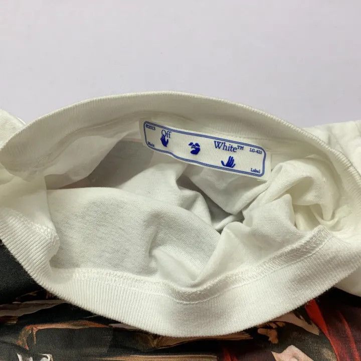 Off-White Off-White White Short Sleeve T-Shirt with Graphic 0079 Size US S / EU 44-46 / 1 - 9 Thumbnail